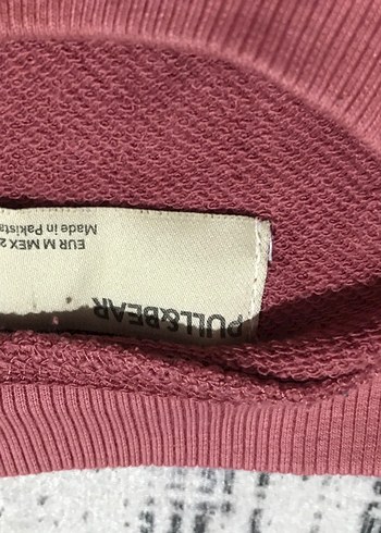 Bordo Oversize Kadın Sweatshirt - Görsel 2