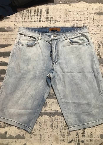 Gri Denim Erkek Mini Şort - Görsel 2