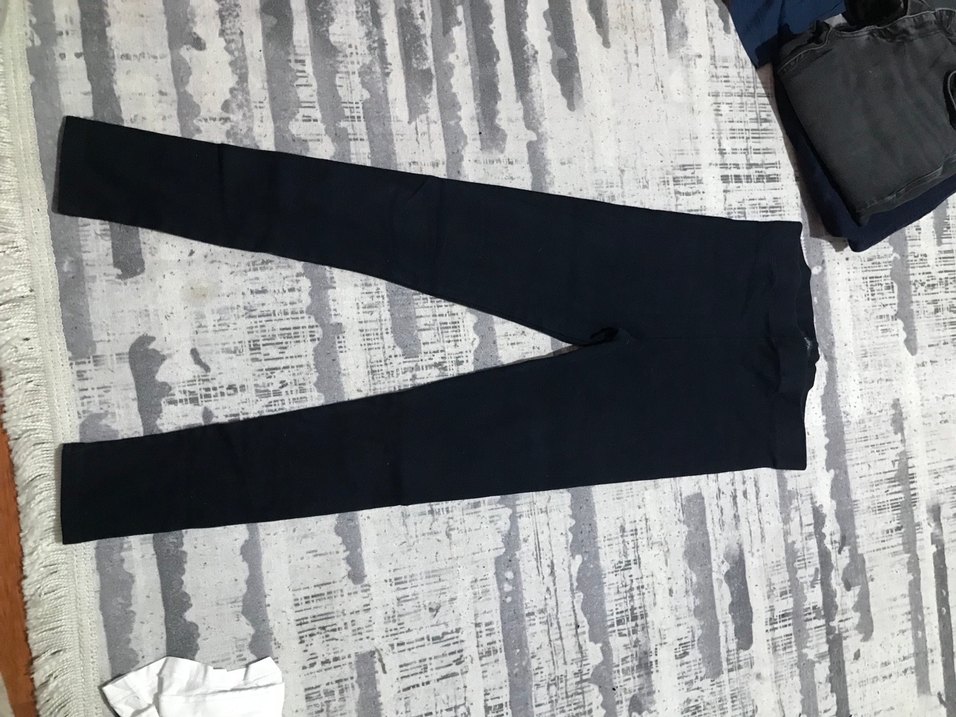 Kadın Siyah Regular Fit Kumaş Pantolon - Görsel 2