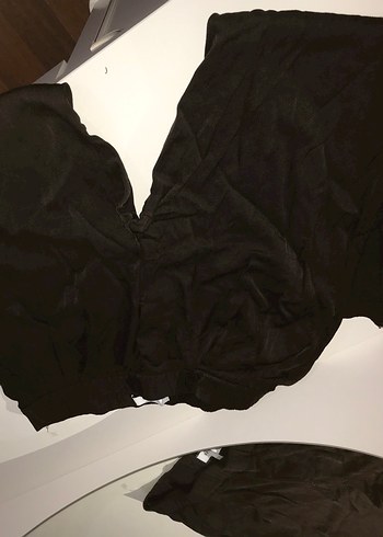 Siyah Rahat Kesim Kadın Kumaş Pantolon - Görsel 2