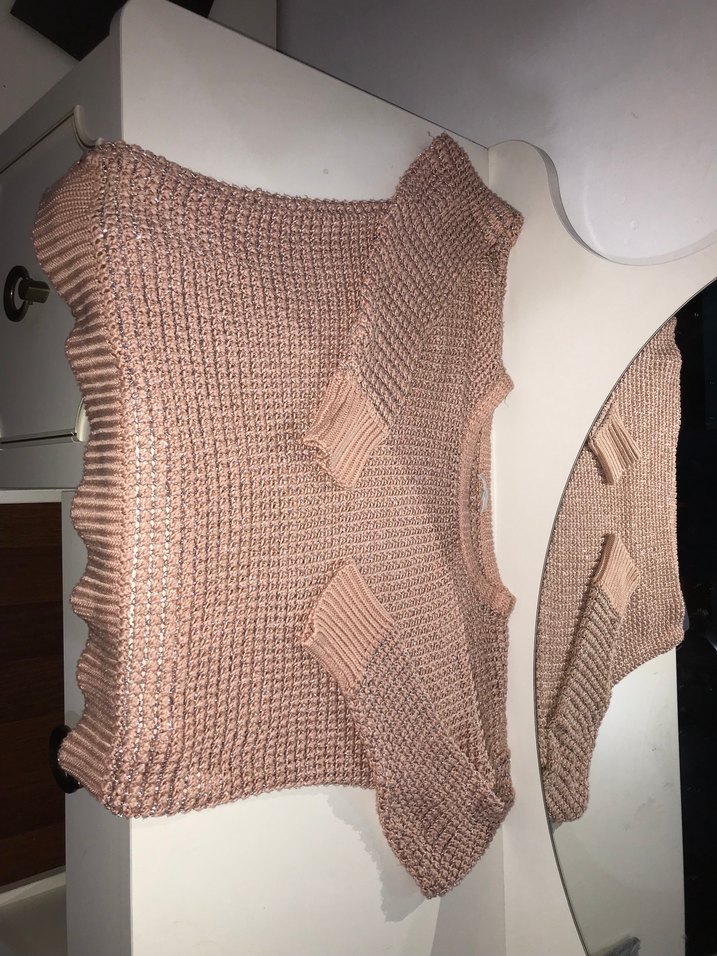 Bej Yarım Balıkçı Yaka Kadın Triko Kazak - Görsel 3