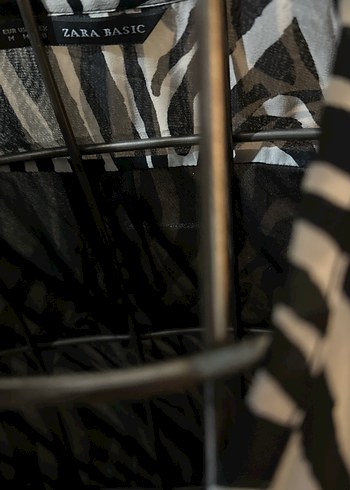 Zebra Desenli Uzun Kadın Elbise - Görsel 3