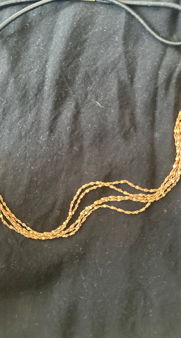 Altın Renkli Zincir Detaylı Kadın saç Zinciri - Görsel 2