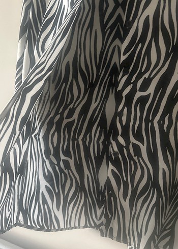 Diğer Zebra Desenli Bohem Kadın Gömlek