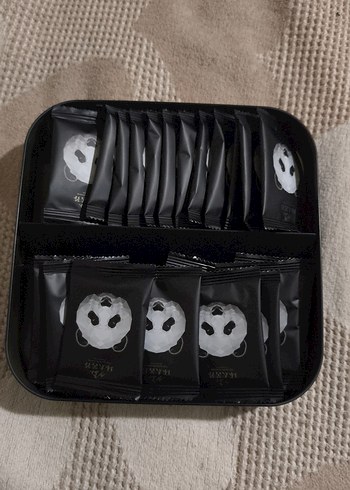 Beyaz Panda Tasarımlı Metal Kutu 25 adet çin karabuğday çayı var - Görsel 3