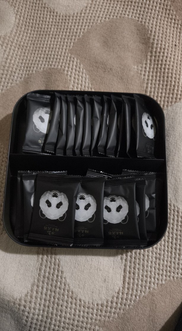 Beyaz Panda Tasarımlı Metal Kutu 25 adet çin karabuğday çayı var - Görsel 3