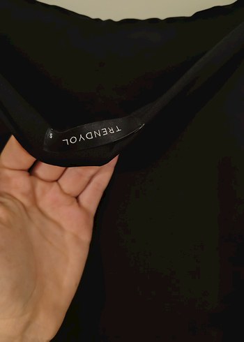 Siyah Uzun Sade Kadın Elbise - Görsel 3