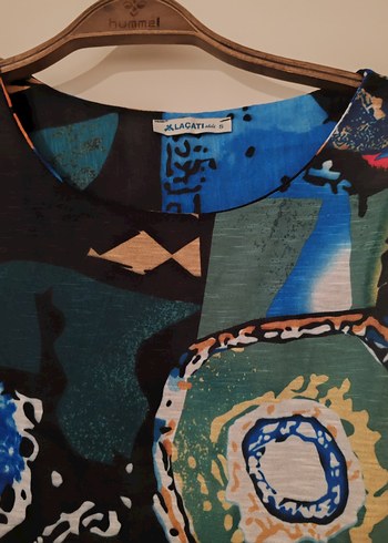 Bohem Çok Renkli Desenli elbise - Görsel 4