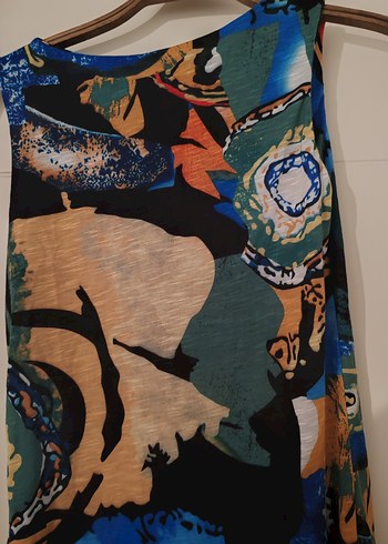 Bohem Çok Renkli Desenli elbise - Görsel 3