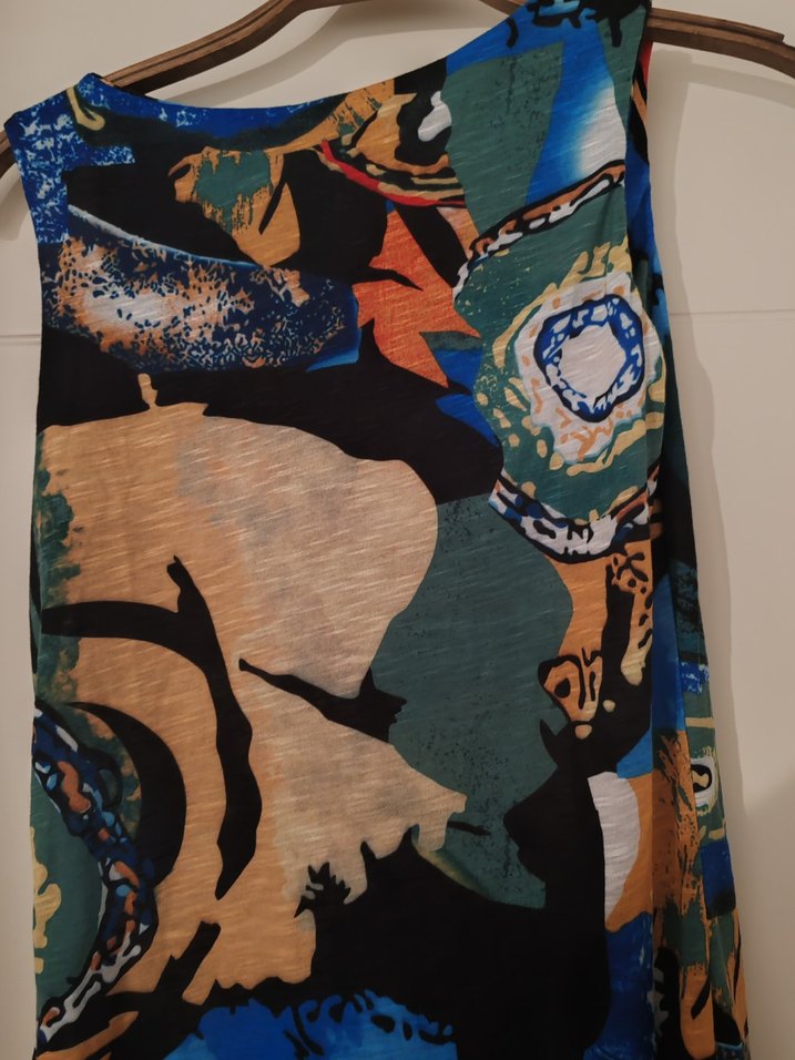 Bohem Çok Renkli Desenli elbise - Görsel 3