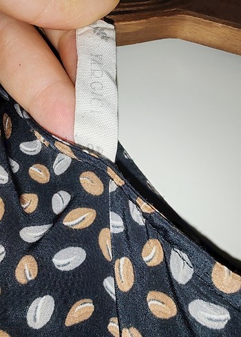 Siyah V Yaka Midi Elbise - Görsel 5