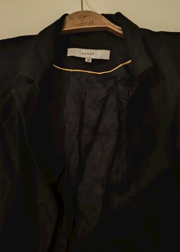 Düğmeli Siyah Kadın Blazer Ceket - Görsel 3