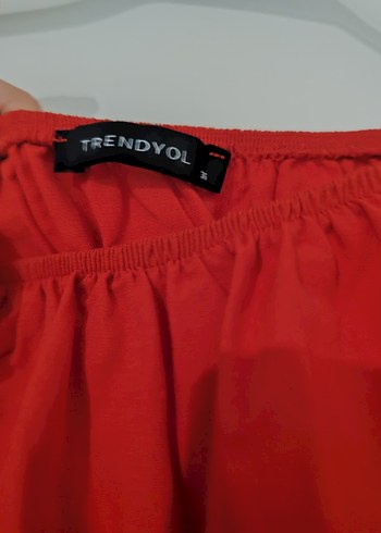 Kırmızı Fırfırlı Askılı Midi Elbise - Görsel 4