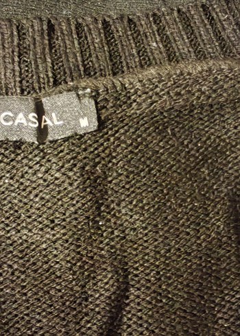 Gri Siyah Örgü Yılan Desenli Kadın Kazak - Görsel 3