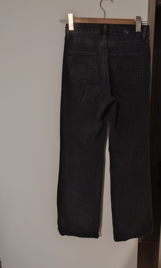 Gri Midi Kadın Denim Pantolon - Görsel 2