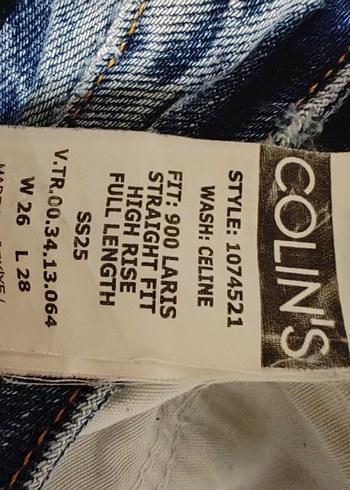 Nakış Detaylı Rahat Kesim Kadın Kot Pantolon - Görsel 8