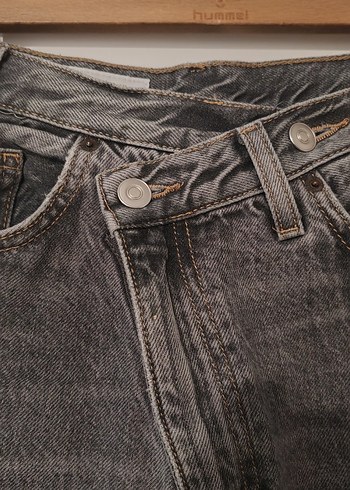 Gri  Kadın Kot Pantolon - Görsel 3