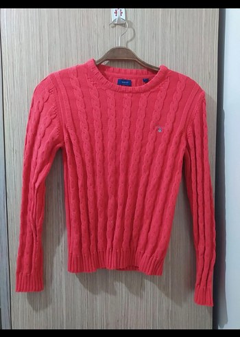 Pembe Örgü Kadın Triko Sweatshirt