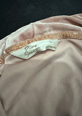 Pembe Kadın Midi Boy Bol Kesim Sabahlık - Görsel 2