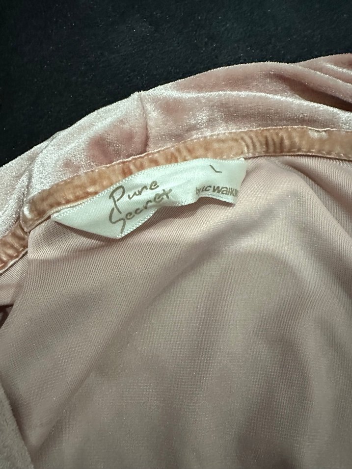 Pembe Kadın Midi Boy Bol Kesim Sabahlık - Görsel 2