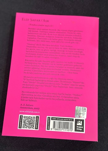 Elif Şafak - Aşk Romanı - Görsel 2