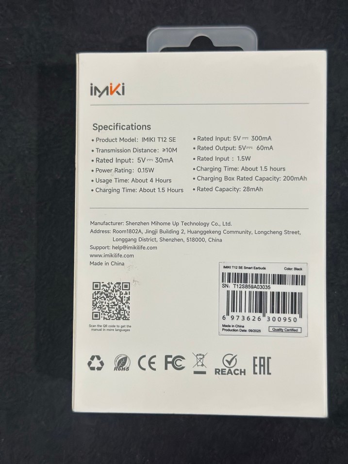 iMKi T12 SE Kablosuz Kulaklıklar Gri - Görsel 2