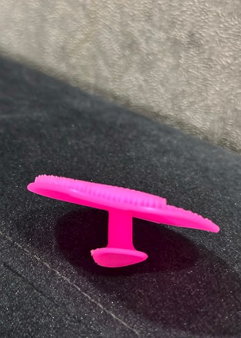 Pembe Silikon Yüz Temizleme Pedi - Görsel 3