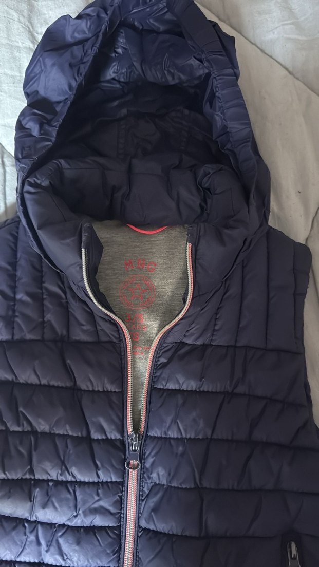 Lacivert Kapüşonlu Çocuk Şişme Yelek - Görsel 3