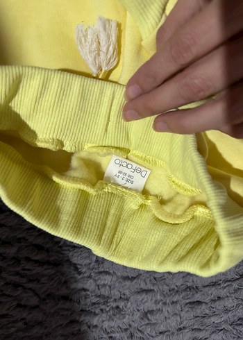 Sarı Kız Çocuk Eşofman Takımı - Görsel 2