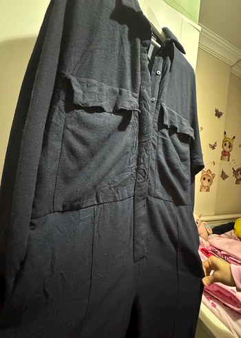 Lacivert Keten Tulum - Görsel 4