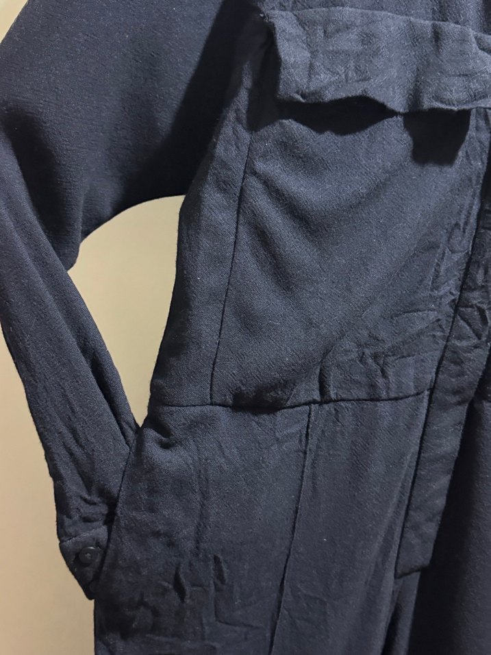 Lacivert Keten Tulum - Görsel 5