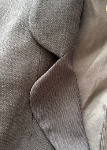 Lacivert Düğmeli Kadın Blazer Ceket - Görsel 5