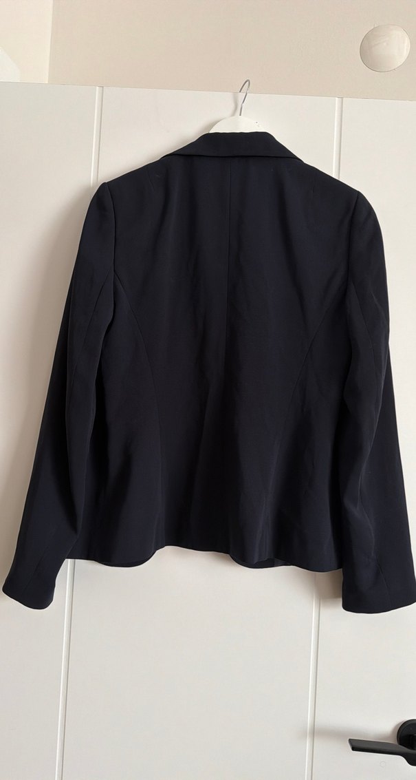 Lacivert Düğmeli Kadın Blazer Ceket - Görsel 4