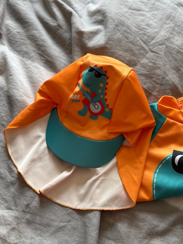 Renkli Dinozor Baskılı Erkek Mayo Takımı - Görsel 5