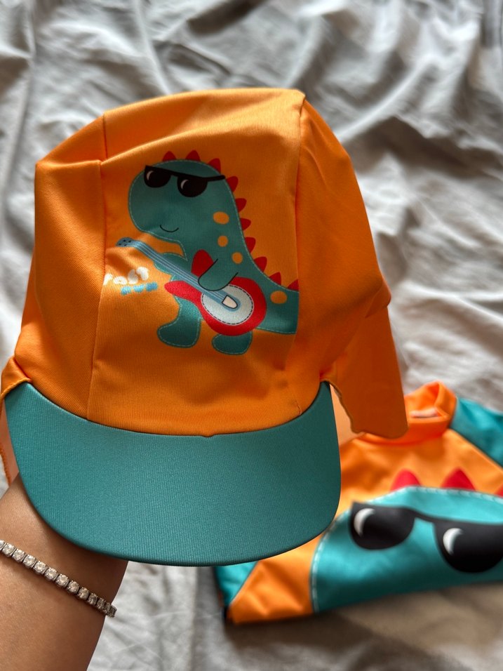 Renkli Dinozor Baskılı Erkek Mayo Takımı - Görsel 4