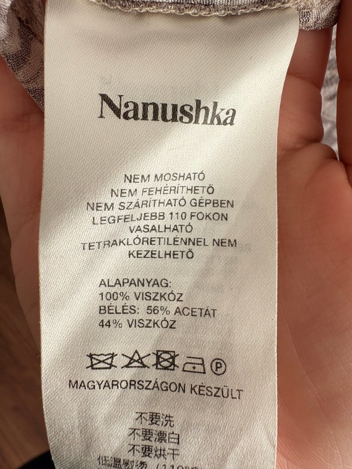 Nanushka Uzun Kollu Bohem Vintage Kadın Gömlek - Görsel 5