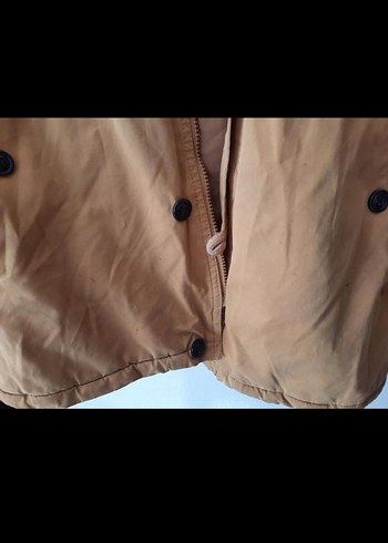 Bej Düğmeli Erkek Süet Ceket - Görsel 2