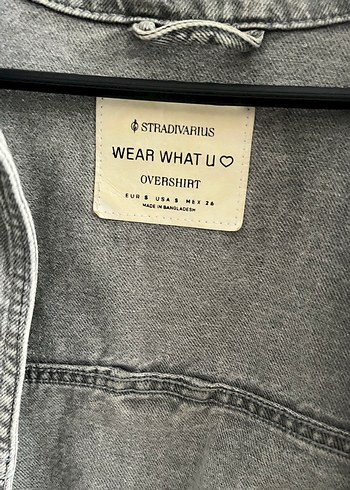s Beden gri Renk Gri Düğmeli Kadın Denim Ceket