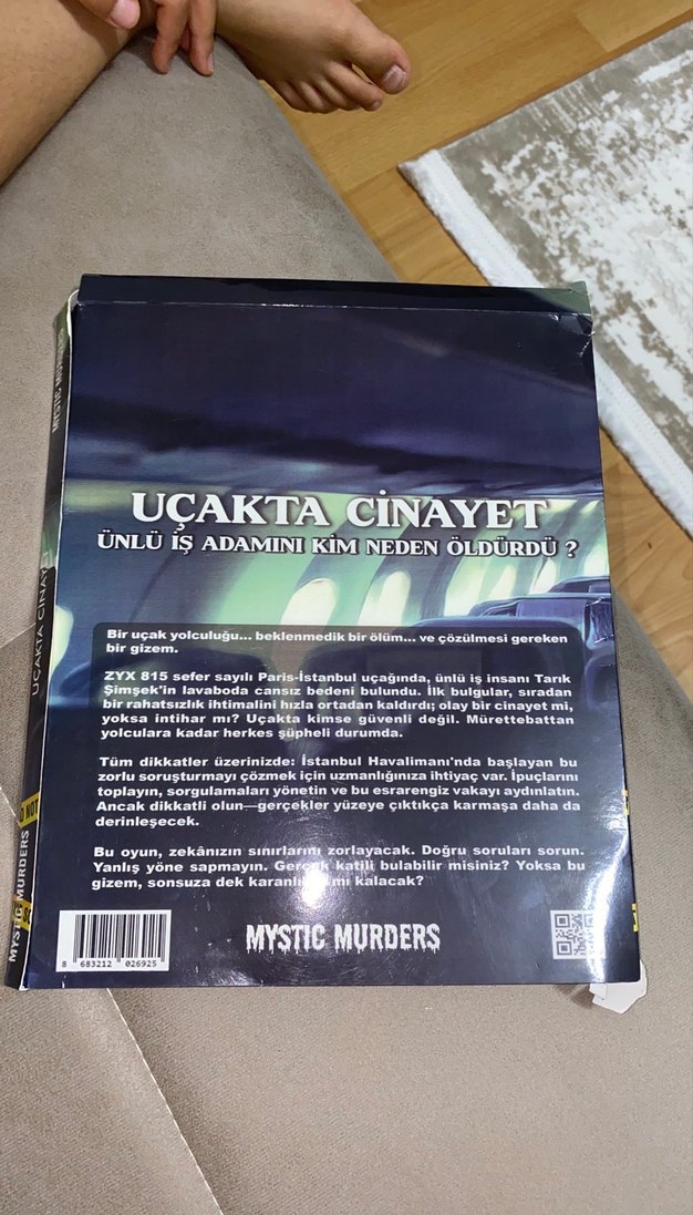 Uçakta Cinayet - Gizemli Suçlar dedektif oyunu - Görsel 2
