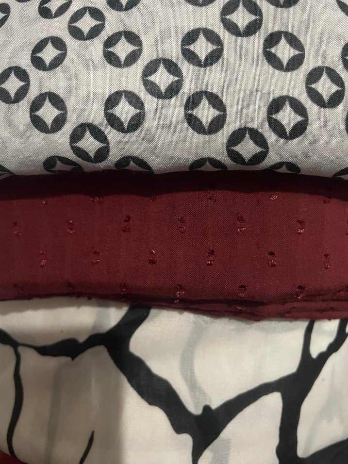 Bordo Bağlamalı Bohem Kadın Şal - Görsel 2