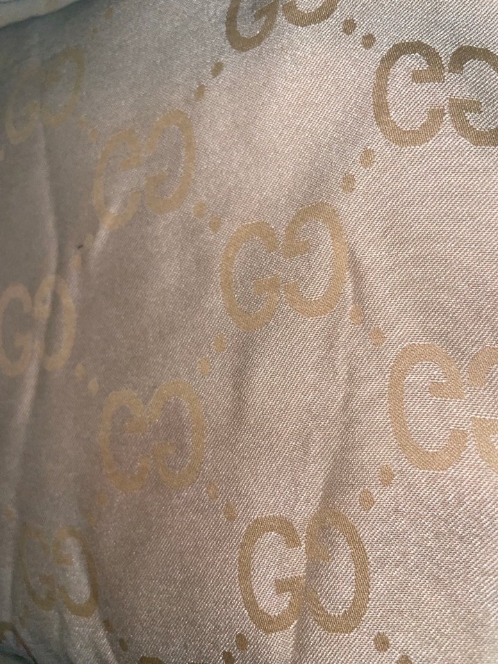 Bej Parlak İpek Kadın Şal - Görsel 2