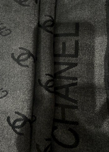 Gri Kadın Örgü Street Wear Şal - Görsel 2