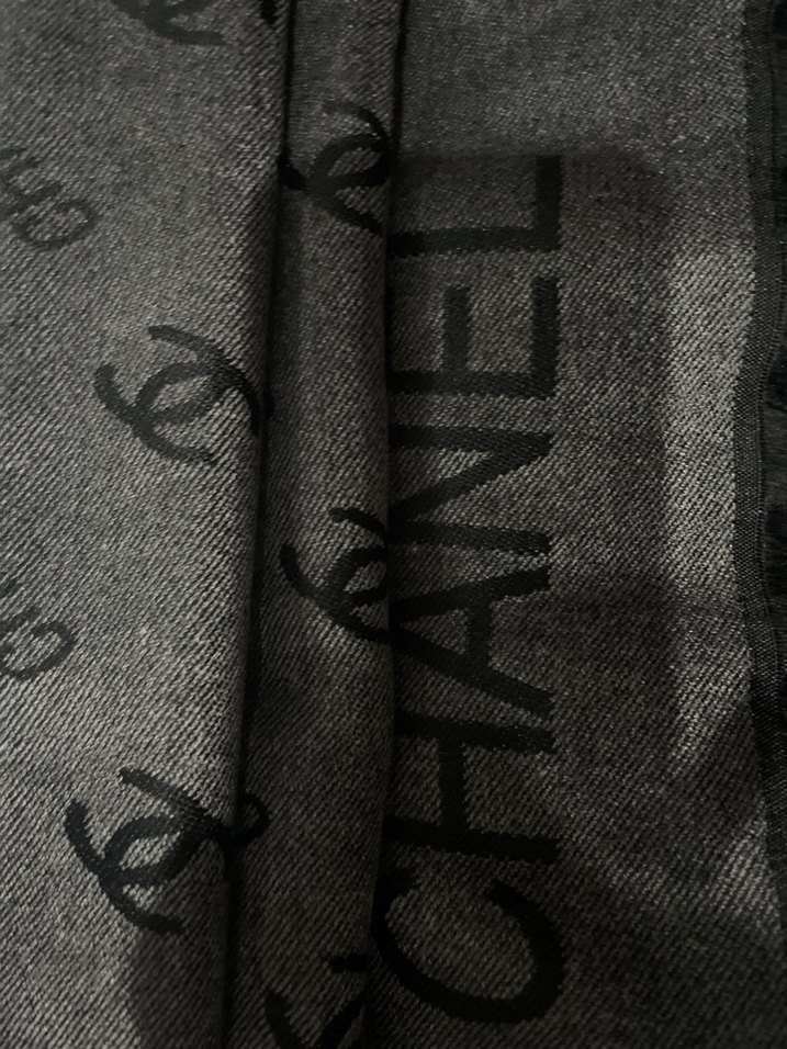 Gri Kadın Örgü Street Wear Şal - Görsel 2