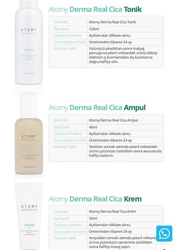 Atomy CİCA Cilt Bakım Seti - Görsel 3