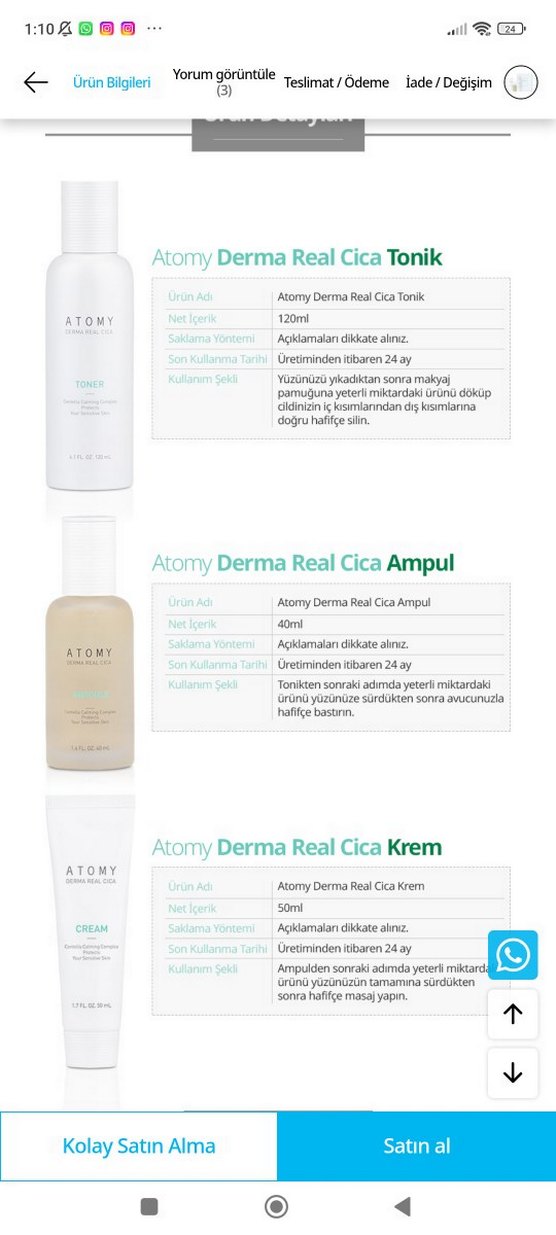 Atomy CİCA Cilt Bakım Seti - Görsel 3