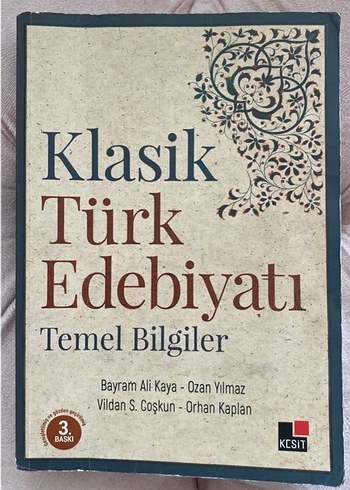 Klasik Türk Edebiyatı Temel Bilgiler Kitabı