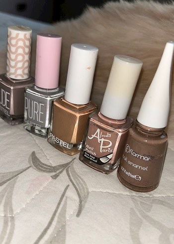 Beden Renk Bej Pastel Oje Seti