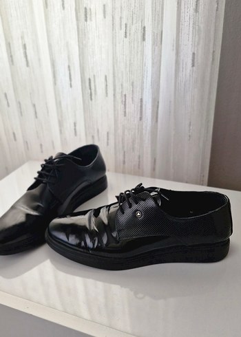 Erkek Siyah Klasik Deri Ayakkabı - Görsel 7