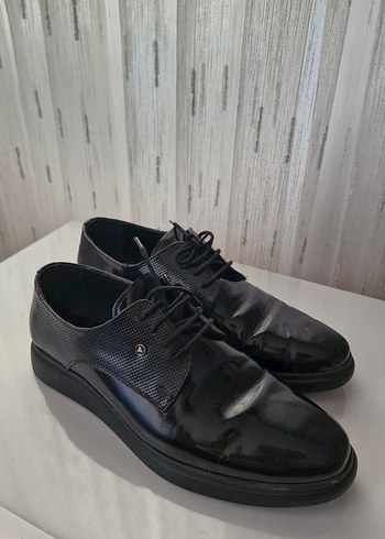 Erkek Siyah Klasik Deri Ayakkabı - Görsel 4