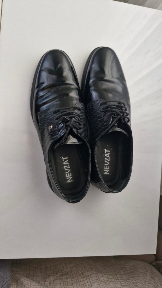 Erkek Siyah Klasik Deri Ayakkabı - Görsel 3